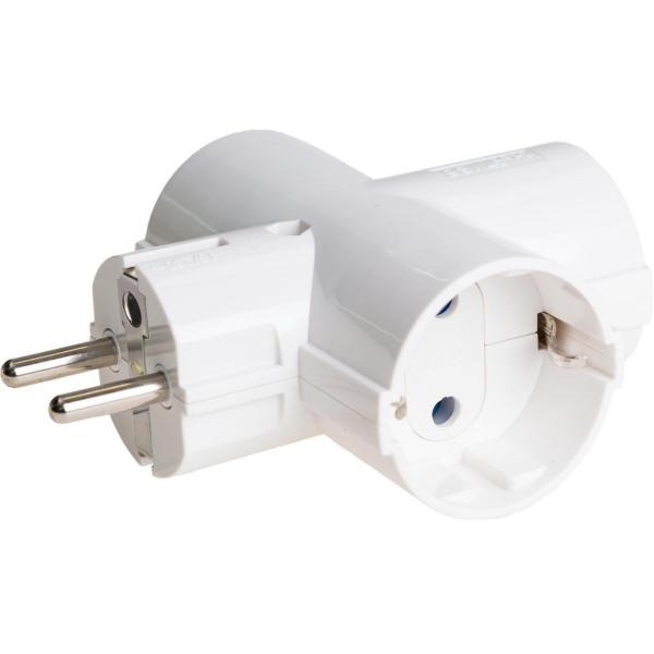 ADAPTADOR TRIPLE 2P+T 16A 250V