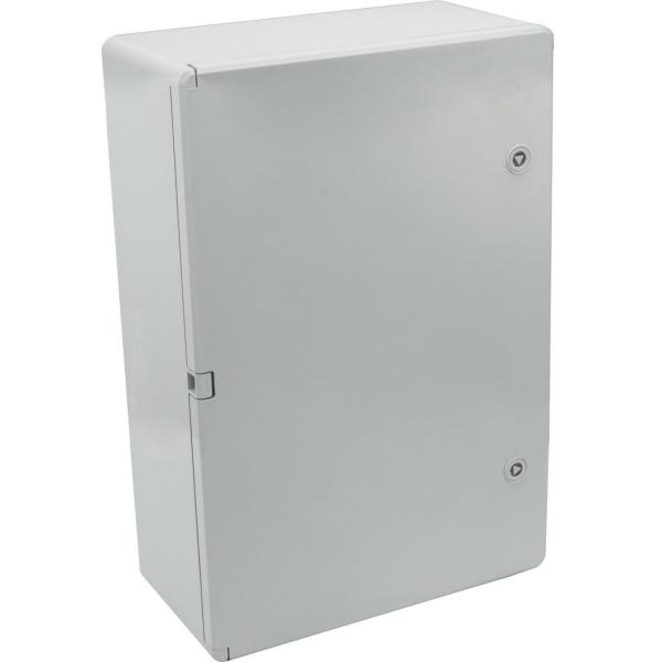ARMARIO ESTANCO TERMOPLÁSTICO PUERTA LISA 400x500x240mm CON PLACA METÁLICA
