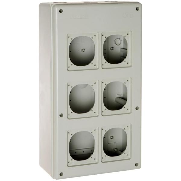 CAJA ETCA.CX.S/CONOS,TP.6 VTNA.P/T.INDUST.TRACUADRO 270x500x140mm,GR