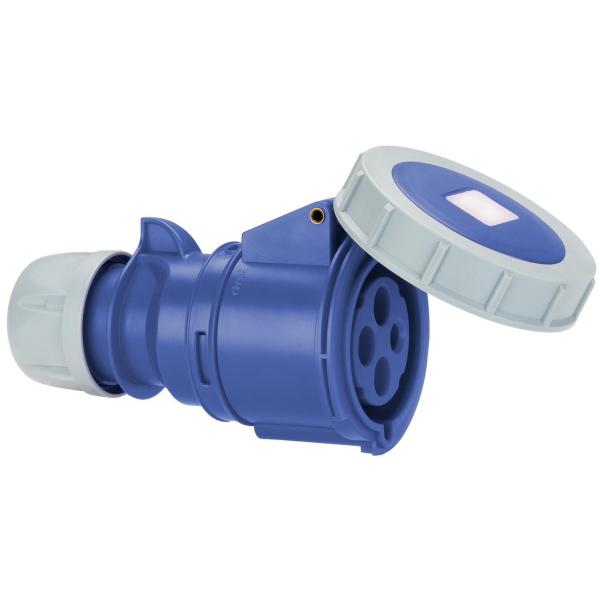 BASE MÓVIL INDUSTRIAL 2P+T, 125A, 230V, IP67, 6h, AZUL
