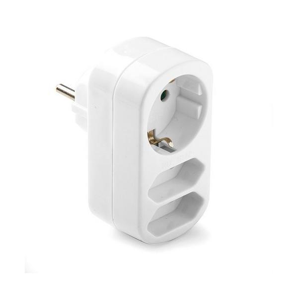 ADAPTADOR TRIPLE TT 16A 250V