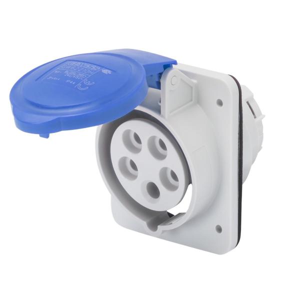 BASE FJA.EMP.10° CONEXIONADO TORN.3P+T 16A 200-250V 50-60Hz 9h AZ IP44/54