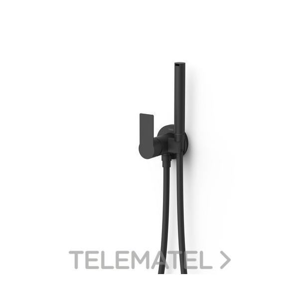 MONOMANDO MEZCLADOR NEGRO MATE LOFT COLORS EMPOTRABLE PARA BIDÉ WC