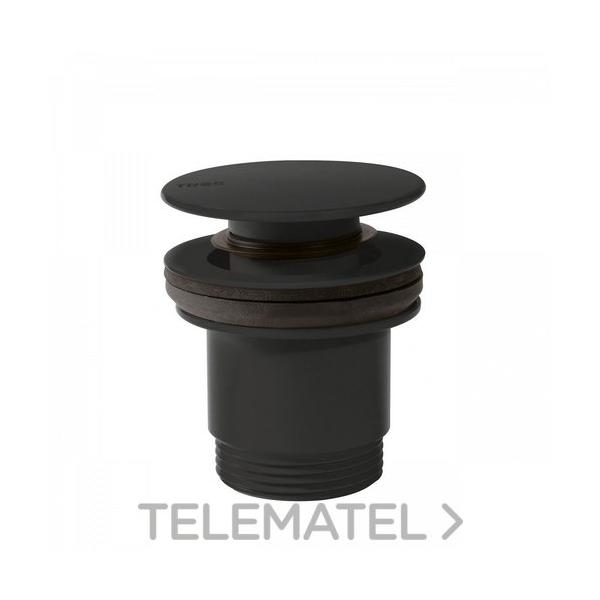 VLVULA LAVABO NEGRO MATE CROMO TAPN dimetro63mm CLICK-CLACK