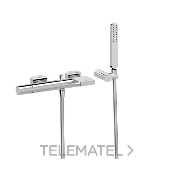 MONOMANDO BAÑO-DUCHA LOFT-TRES CON FLEXO CROMO