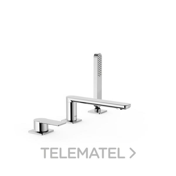 MONOMANDO BAÑERA REPISA LOFT-TRES DIÁMETRO 35 CAÑO 180 CROMO