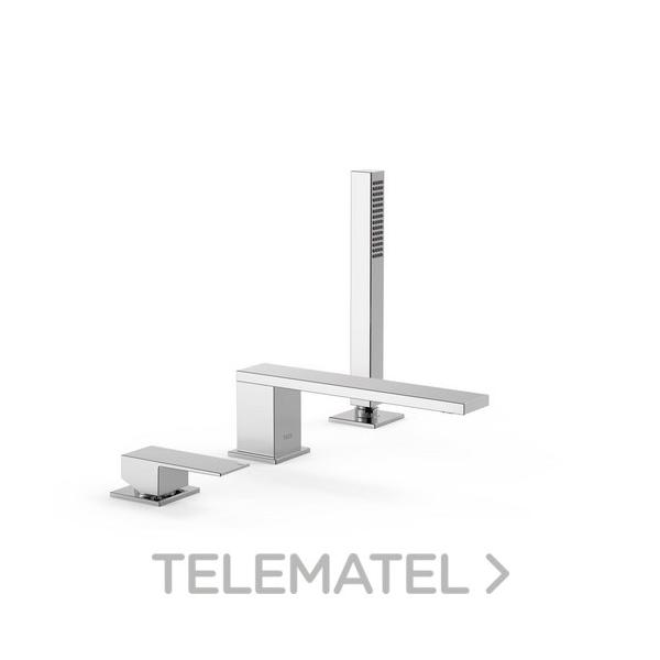 MONOMANDO BAÑERA REPISA CUADRO-TRES 180mm PALANCA CROMO