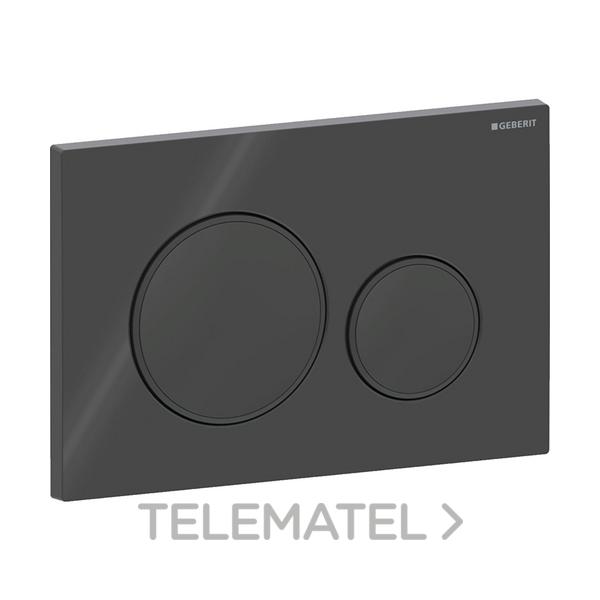 PULSADOR GEBERIT Sigma20 DOBLE DESCARGA NEGRO NEGRO MATE 295x175x45mm