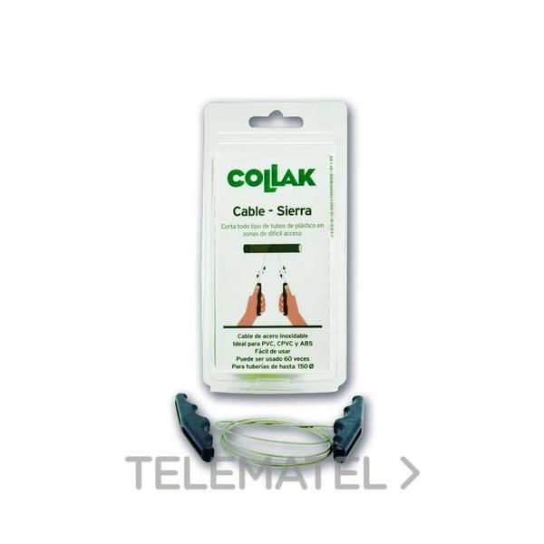 CABLE-SIERRA DE ACERO PARA CORTAR TUBOS PLSTICO 90cm