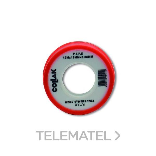 CINTA TEFLN 12 M X 12 MM X 0,080 MM