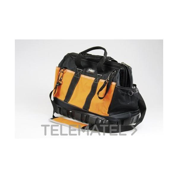 BOLSA PORTA HERRAMIENTA LONA REFORZADA NARANJA NEGRO