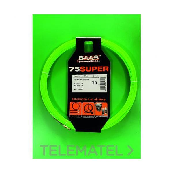 GUÍA PASACABLES HELICOIDAL POLIÉSTER PUNTA INTERCAMBIABLE 3mmx10m
