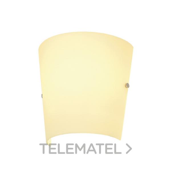 APLIQUE BASKET E27 60W CRISTAL SATINADO GRIS-PLATA