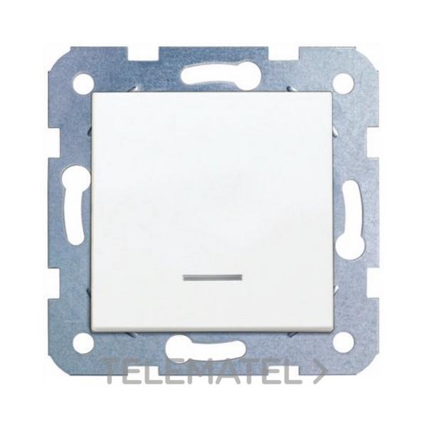 INTERRUPTOR LUMINOSO KARRE PLUS 10A 250V CON TECLA BLANCA CON VISOR INCLUIDA
