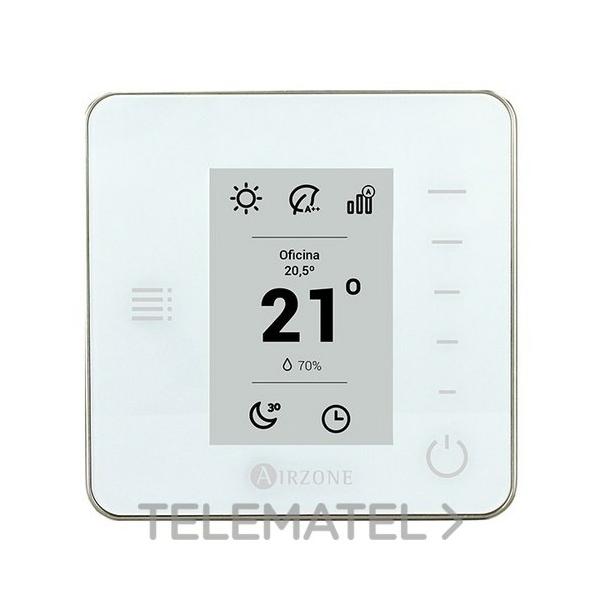 TERMOSTATO MONOFSICO CROMO AIRZONE THINK 8 ZONAS BLANCO