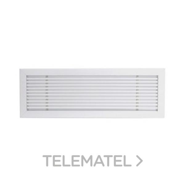 REJILLA LINEAL DEFLEXIÓN VERTICAL 2000x100mm CLIP BLANCO