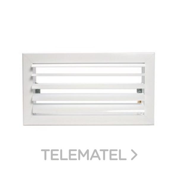 REJILLA MOTORIZADO 1 DIRECCIONES CLIP 300x100mm BLANCO