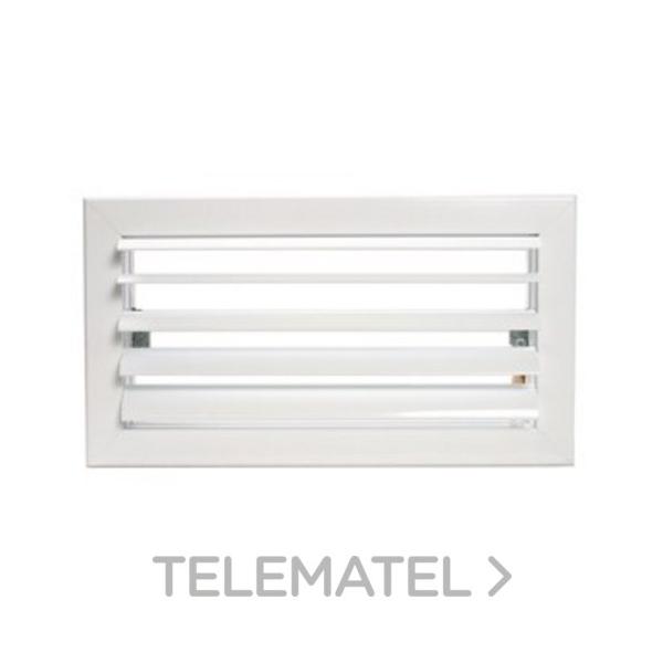 REJILLA 1 DIRECCIONES CLIP 300x100mm BLANCO