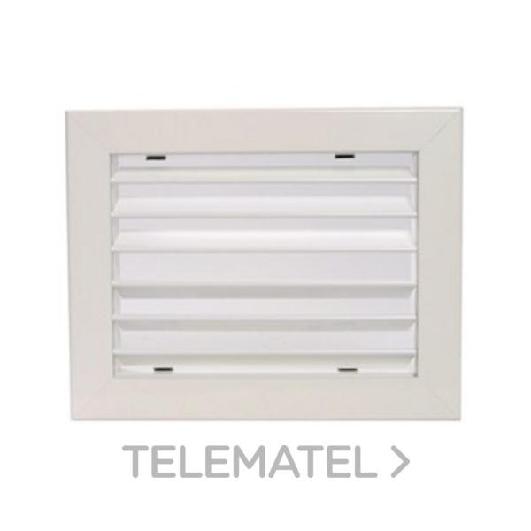 REJILLA RETORNO CLIP 250x100mm BLANCO