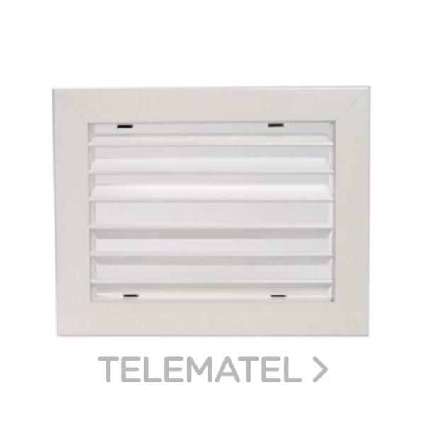 REJILLA RETORNO CLIP 400x150mm BLANCO