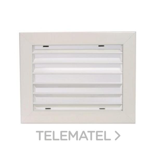 REJILLA RETORNO CLIP 400x200mm BLANCO