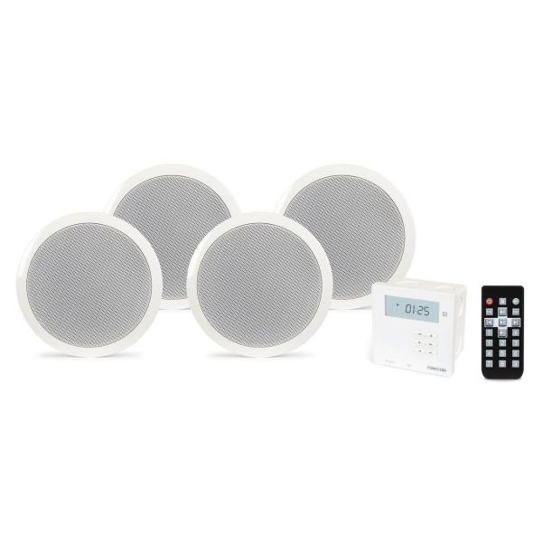 KIT AMPLIFICADOR DE PARED Y 4 ALTAVOCES DE TECHO