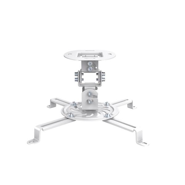 SOPORTE ORIENTABLE DE TECHO PARA PROYECTORES BLANCO
