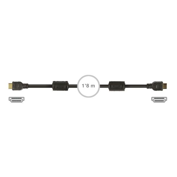 CONEXIÓN HDMI MACHO-MACHO 28AWG 1,8m