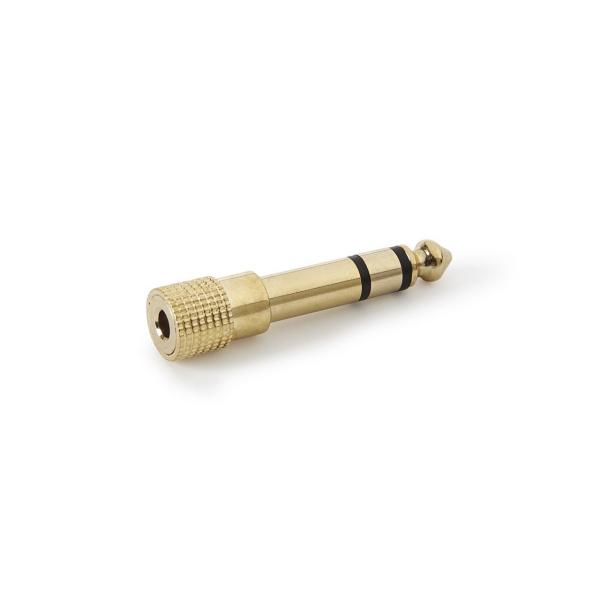 ADAPTADOR JACK 3,5mm JACK 6,3mm ESTÉREO HEMBRA-MACHO