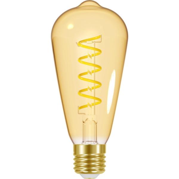 LÁMPARA VINTAGE FLEXIBLE FILM ST64 4W E27 2200k 350lm ÁMBAR