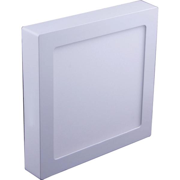 DOWNLIGHT CUADRADO LED SUPERIOR 18W 175-265V 1650lm 4100K 220x32mm ARO BLANCO