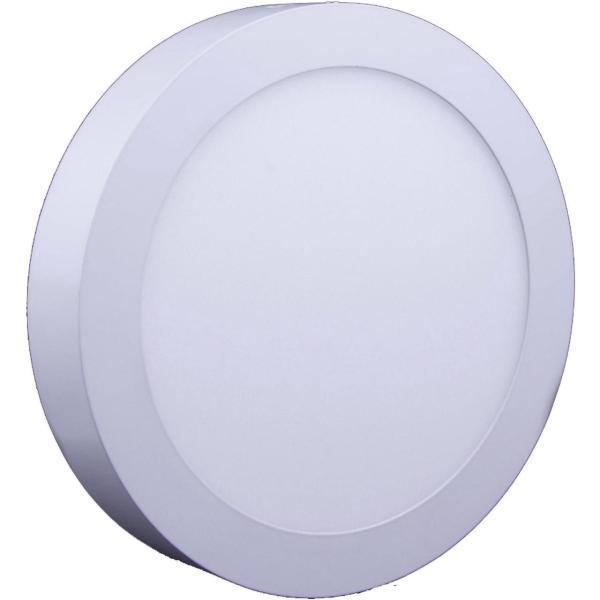 DOWNLIGHT CIRCULAR LED SUPERIOR 18W 175-265V 1700lm 6500K 220x35mm ARO BLANCO