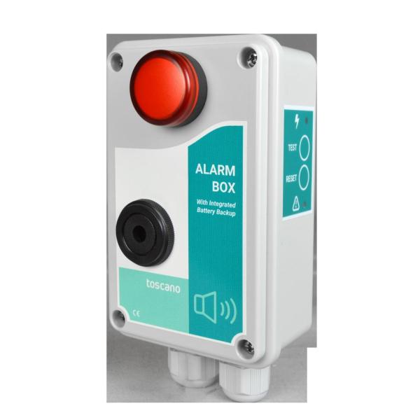 CUADRO DE ALARMA DE NIVEL BATERÍA RECARGABLE 9V NIMH 230V AC 90dB