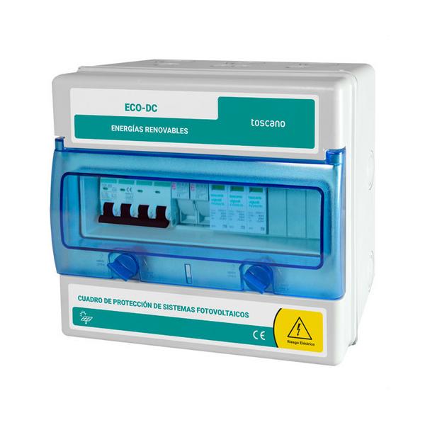 CUA.DISTR.ECO-DC-8-100A ENERGÍA FOTOVT.100A MAX.DC 8 STRING 1000V DC ARM.PVC