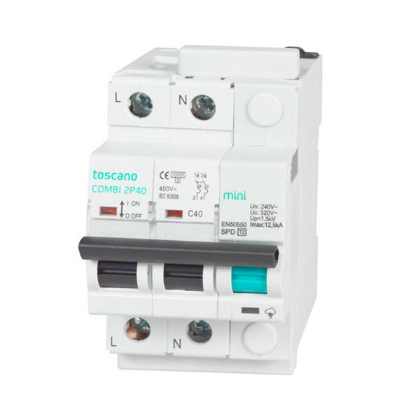 PROTECTOR SBT.TTA.COMBI-MINI 2P32T15 IGA 2x32A 10kA 15kA PMT.240V AC