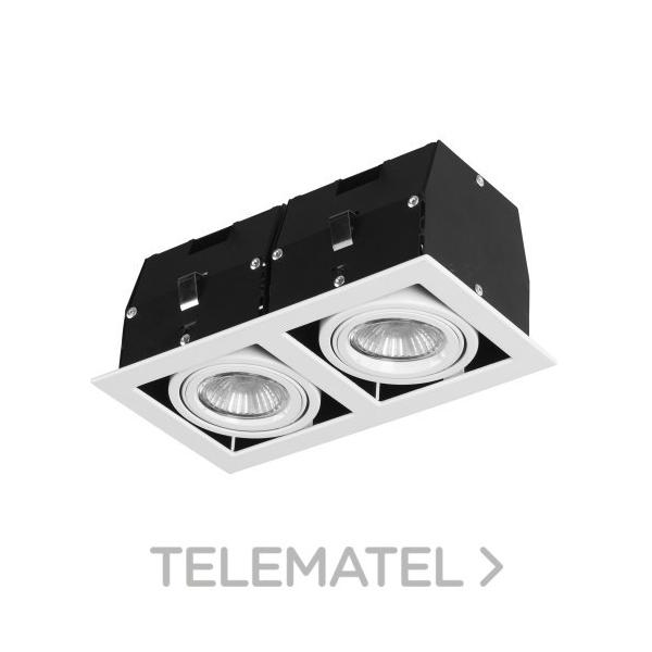 DOWNLIGHT CARDAN DOUBLE GU10 16W BLANCO IP23