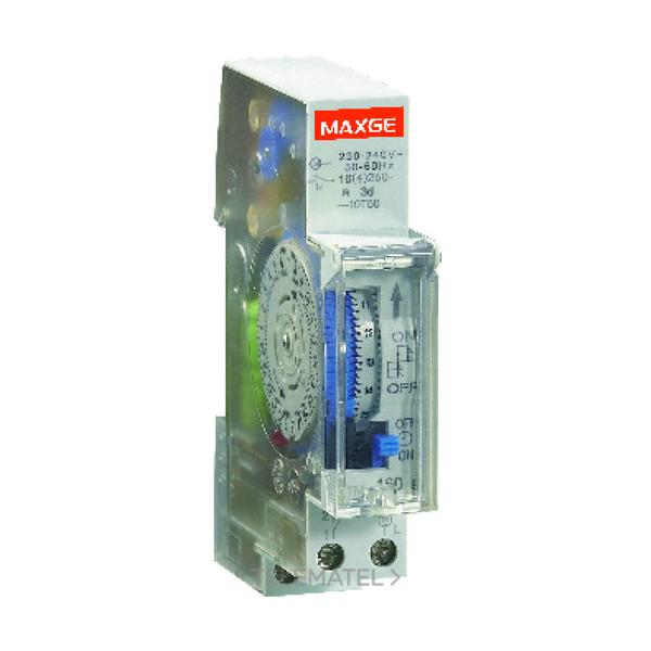 INTERRUPTOR HORARIO MODULAR ELECTROMECANICO 1 MODULO 230VAC RESERVA 70h