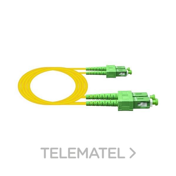 LATIGUILLO DX SC/APC-SC/APC SM A2 3mm LSZH-FR AMARILLO 3m