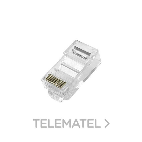 CONECTOR RJ45 Cat5e UTP 1mm/5-6mm 3p 6u"