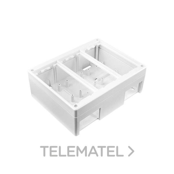 CAJA MECANISMO COMPLETA SUPERFICIE 3 MÓDULOS (6 ELEMENTOS 45x45)