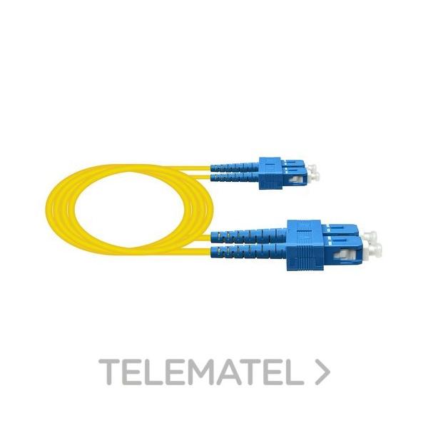 LATIGUILLO DX SC/UPC-SC/UPC SM AMARILLO 1m G657A2 1,9mm LSZH-FR (EN BOLSA)