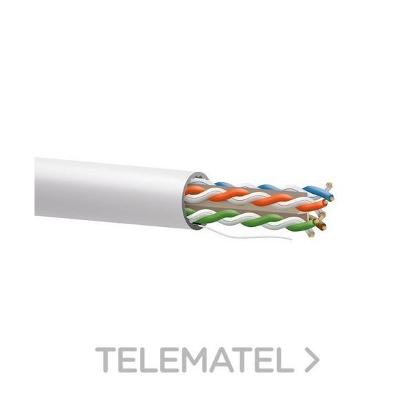 CABLE Cat6 U/UTP CCA 23AWG 250Mhz LSZH-FR BLANCO (CARRETE EN CAJA 305m)