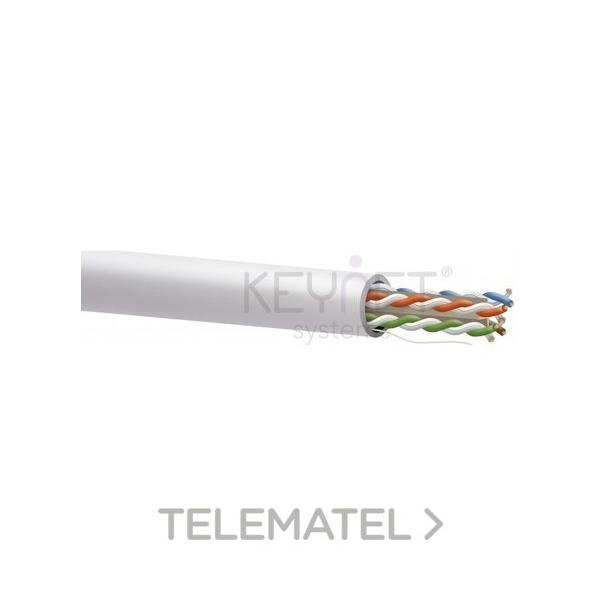 CABLE Cat6 U/UTP BC 24AWG CPR-ECA LSZH INTERIOR BLANCO (CARRETE EN CAJA 305m)