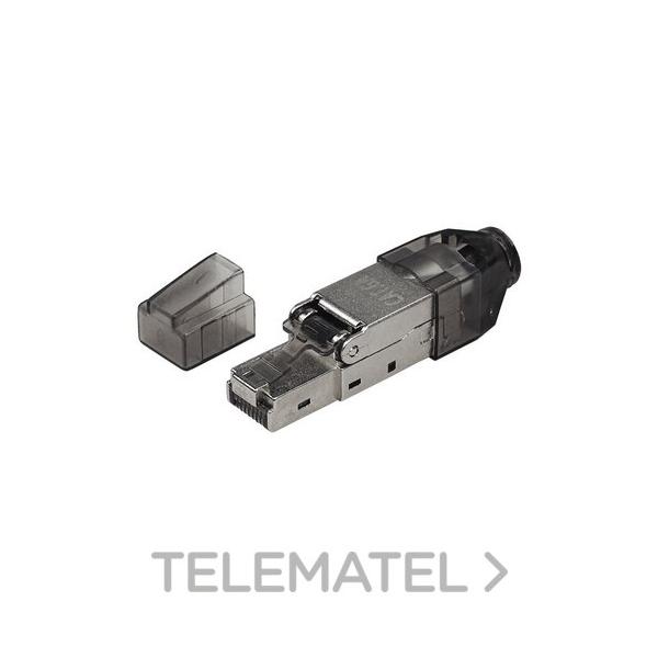 CONECTOR RJ45 Cat6/6A FTP MONTAJE SIN HERRAMIENTA 23AWG RGIDO / FLEXIBLE 30u"