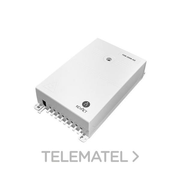 CAJA EMPALME INTERIOR 2p/8p 48fu+split IP54 125x226x53mm ABS+PC BLANCA