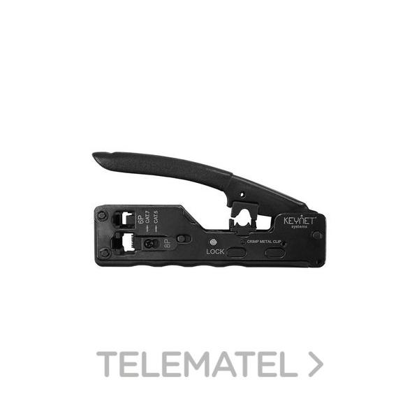 CRIMPADORA METLICA PLUG RJ11+RJ45 CRIMPADO ARO