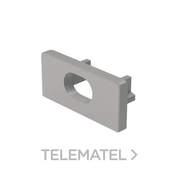 TAPA FINAL CON TALADRO GRIS