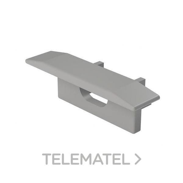 TAPA FINAL CON TALADRO GRIS