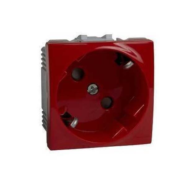 TOMA CORRIENTE 2P+TT LATERAL 45 250V SERIE NICA ROJO
