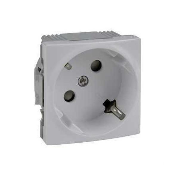 TOMA CORRIENTE 2P+TT LATERAL 45 250V SERIE NICA BLANCO POLAR